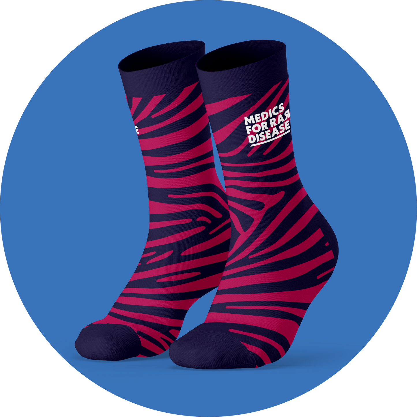 Socks - Raspberry Stripes