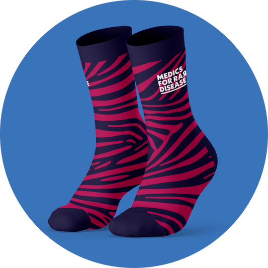 Socks - Raspberry Stripes