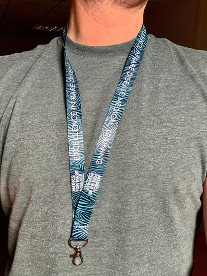 Lanyard - Mint Stripes