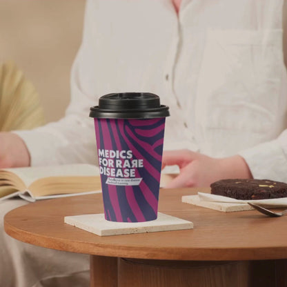 Coffee Cup - Raspberry Stripes